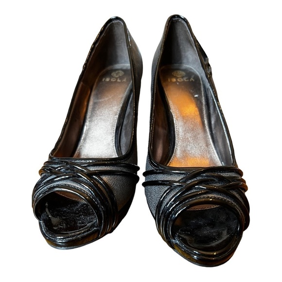 Isola Resia Smog Chocolate Open Toe Pump size 9 - Picture 9 of 14